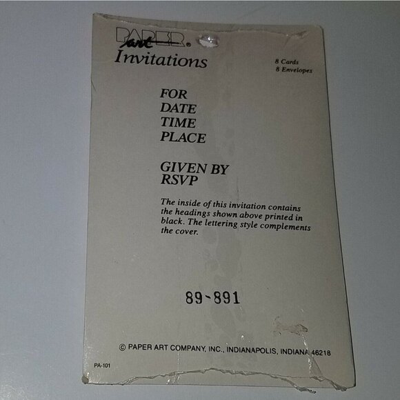 VTG NOS Party Time Invitations Sports Football Basketball Baseball Bday Card Lot - Picture 4 of 4